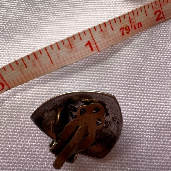 Artie Yellowhorse Sterling Silver Turquoise Native American Oval Earrings - Picture 10 of 10